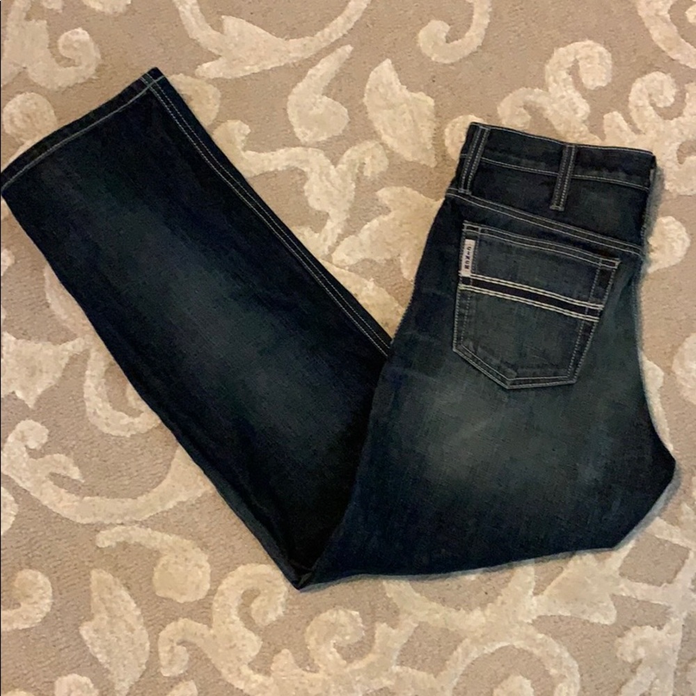 Cinch White Label Dark Stone Tint Jeans 33/32